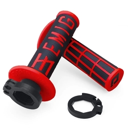 MX Gripy ODI Emig Racing V2 Lock-On Grips Black / Red