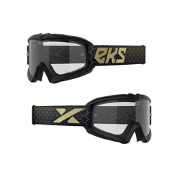 Dětské Mx Brýle Eks Brand Xgrom Black / Gold Metallic Clear Lens