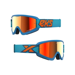 Mx Brýle Eks Brand Gox Flat-Out Liquid Cyan / Flo Orange / Red Mirror Lens