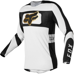 MX Dres FOX FlexAir Mirer Jersey White Black 2022