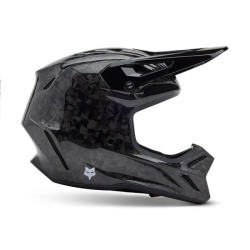 Mx Helma FOX V3 RS Carbon Solid Helmet Black 26