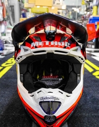 Mx Helma Troy Lee Designs SE4 Carbon Helmet Flash Team Blue / Red
