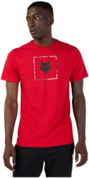 Pánské tričko FOX Racing Atlas SS Premium T-Shirt, flame red