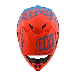 MX helma TroyLeeDesigns GP Helmet Silhouette Orange Cyan 