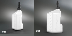 Rychlotankovací kanystr na benzín TUFF JUG Utility Can Ripper Cap 10L / 20L White Gen 3