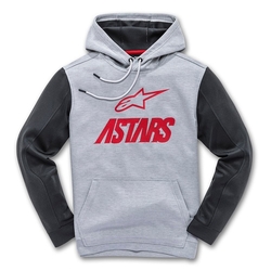 Pánská mikina Alpinestars Converge Fleece GREY HEATHER/RED