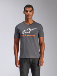 Pánské tričko Alpinestars Always 2.0 CSF Tee Charcoal/White/Orange