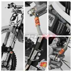 Hadice přední brzdy MotoMaster Front Brake Line Kawasaki KX450F 24-25