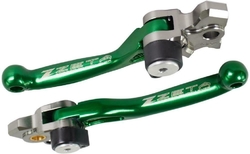 Výklopné páčky Zeta Pivot Lever Set FP Kawasaki Green