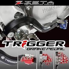 Brzdový pedál Zeta Trigger Brake Pedal Suzuki RMZ250 13-18 Red