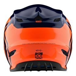 MX helma TroyLeeDesigns GP Helmet Overload Navy Orange 2022