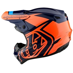 MX helma TroyLeeDesigns GP Helmet Overload Navy Orange 2022