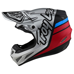 MX helma TroyLeeDesigns SE4 Composite Silhouette Silver Black 