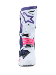 Mx Boty Alpinestars Tech 10 Boots White Violet Navy Blue Pink Flo 26