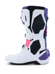 Mx Boty Alpinestars Tech 10 Boots White Violet Navy Blue Pink Flo 26