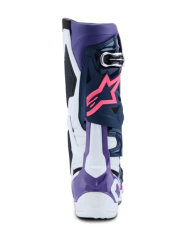 Mx Boty Alpinestars Tech 10 Boots White Violet Navy Blue Pink Flo 26