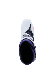 Mx Boty Alpinestars Tech 10 Boots White Violet Navy Blue Pink Flo 26
