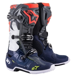 Mx Boty Alpinestars TECH 10 Dark Gray/Dark Blue/Red