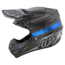 MX helma TroyLeeDesigns SE4 Carbon Helmet W/Mips Speed Black / Gray