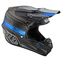 MX helma TroyLeeDesigns SE4 Carbon Helmet W/Mips Speed Black / Gray