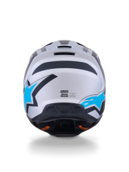 Mx Helma Alpinestars SM3 Heat Helmet Black Blue Silver 26