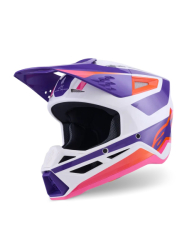 Mx Helma Alpinestars SM3 Heat Helmet Pink Purple White 26