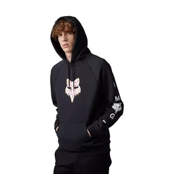 Pánská mikina FOX RYVR Raglan Pullover Fleece Hoodie Black