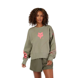 Dámská mikina Fox Womens Elevated Oversized Crew Sweatshirt Adobe