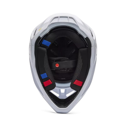 Mx Helma FOX V3 RS Fracture Helmet White 26