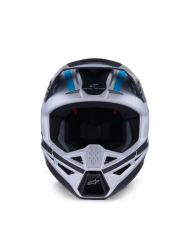 Mx Helma Alpinestars SM3 Heat Helmet Black Blue Silver 26