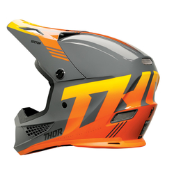 Mx Helma Thor Sector 2 Carve Helmet Charcoal / Orange