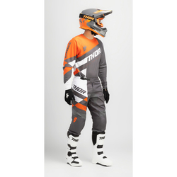 Mx Kalhoty Thor Sector Checker Charcoal / Orange