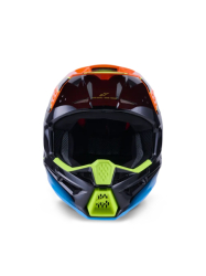 Mx Helma Alpinestars S-M3 Fray Helmet Black/Orange/Yellow Fluo Gloss 26