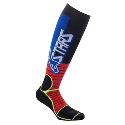 Mx Ponožky Alpinestars Mx Pro Socks Bright Red / Yellow Fluo / Blue 2022