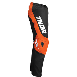 Mx Kalhoty Thor THOR Sector Chev Charcoal / Red Orange