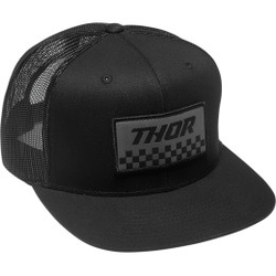 Pánská čepice Thor Trucker CHECKER Black/Charcoal, UNI