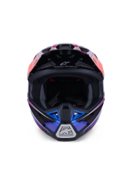 Mx Helma Alpinestars S-M7 Fuse Helmet Blue Purple Pink 26