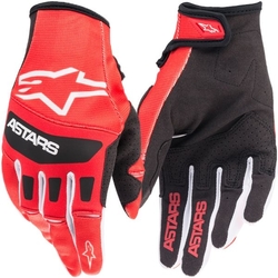 Mx Rukavice Alpinestars Techstar Gloves Bright / Red / Black