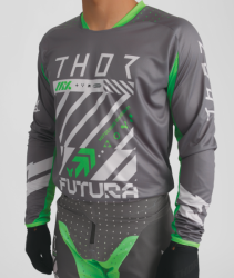 Mx Komplet THOR Launchmode Futura Charcoal/Green 2026