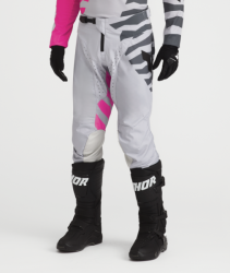 MX kalhoty Thor Launchmode Shredder Gray/Fuchsia 2027