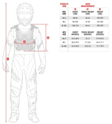 Chránič hrudi Alpinestars A-4 Plasma Chest Protector Black Red White 26