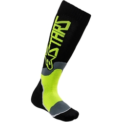 Mx Ponožky Alpinestars Mx Plus 2 Socks Black / Yellow Fluorescent
