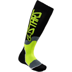 Dětské Ponožky Alpinestars Mx Plus 2 Youth Socks Black/Yellow Fluorescent
