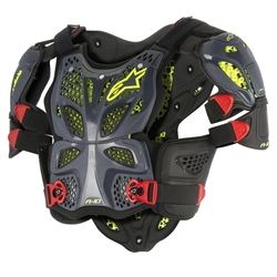 Chránič hrudi Alpinestars A-10 Full Chest Protector Anthracite / Black / Red