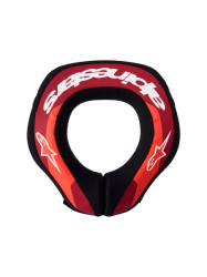 Dětský chránič krční páteře Alpinestars Youth Sequence Neck Roll Red Fluo/Metallic Red/White 2027