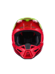 Mx Helma Alpinestars S-M3 Fray Helmet Red Yellow Fluo Black Glossy