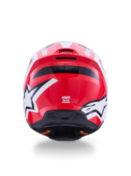 Mx Helma Alpinestars SM3 Heat Helmet Black Red White 26