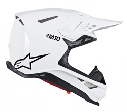 Mx Helma Alpinestars SuperTech M10 Solid White