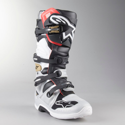 Mx Boty Alpinestars TECH 7 Boot Black Silver White Gold