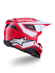 Mx Helma Alpinestars SM3 Heat Helmet Black Red White 26